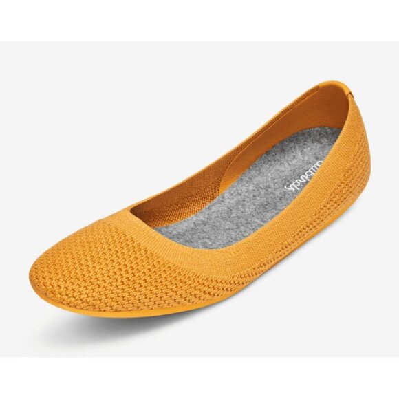 Allbirds Tree Breezers Ballet Flats in Heathered Yellow - Picture 1 of 8